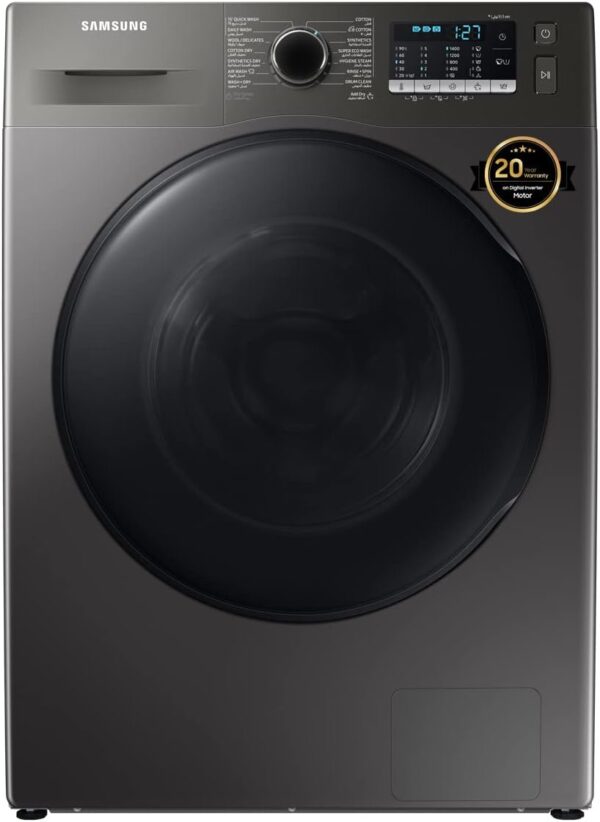 Samsung 8Kg Washer Dryer Combo Washing Machine With Air Wash, Drum Clean And Bubble Soak, 20 Year Warranty on Digital Inverter Motor (UAE version)